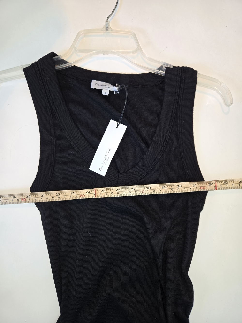 NWT Michael Stars Black Ruched Midi Dress Womens Size Small - Picture 10 of 12